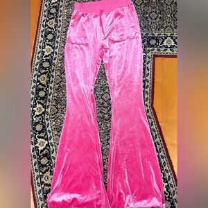M Pink Amazon bell bottom pants